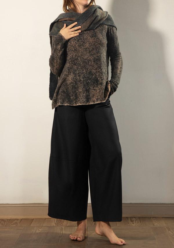 Rose & Lini BARBARA TANI WOOL “PANTS 465 LANA” BLACK Online