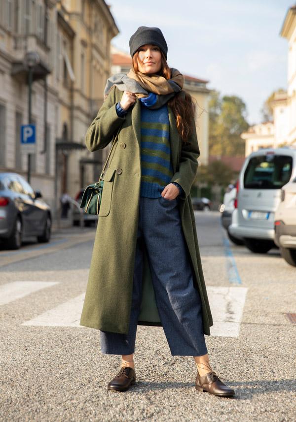 Rose & Lini MARCHÉ DES PALMIERS WOOL “GINEVRINA” STRIPED PULL BAKIR & VILS Saldi