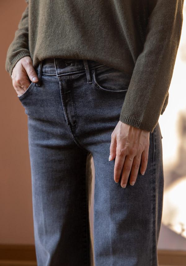 Rose & Lini MOTHER DENIM “THE TWISTER HEEL” STONE JEANS Vendita Economica
