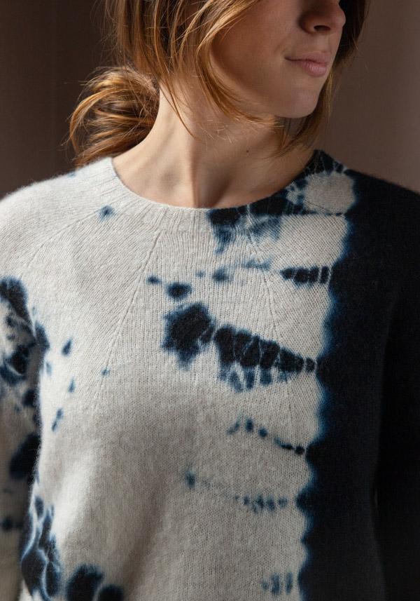 Rose & Lini SUZUSAN CASHMERE “PULL 3027” BLACK & NATURAL I Più Venduti