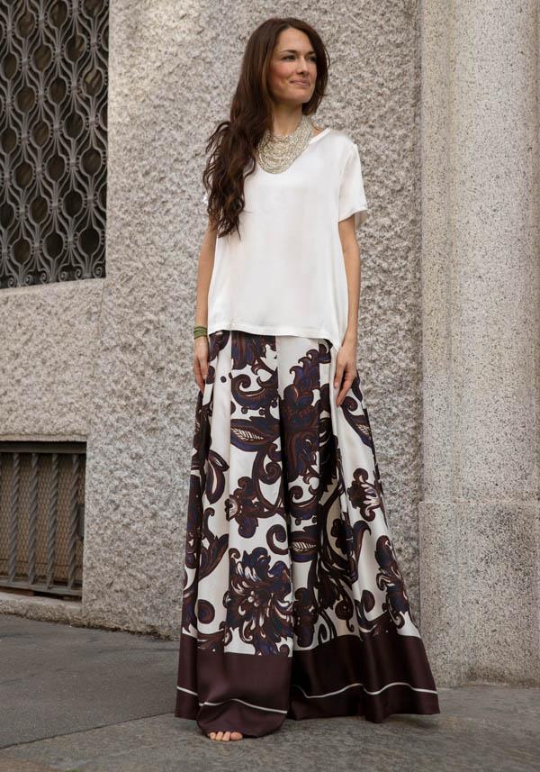 Rose & Lini INBACX SILK “MALI” WHITE SHIRT Nuovo