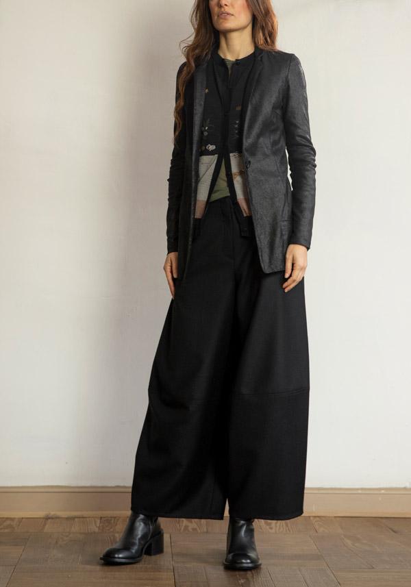 Rose & Lini ANTIPAST COTTON & CASHMERE “CARDIGAN NF104-790” BLACK Spedizione Gratuita