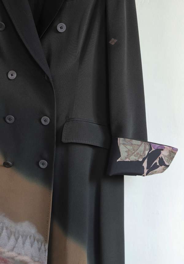 Rose & Lini IBRIGU UNIQUE SILK COAT “CP13 #3” || Size 42 Consegna Veloce