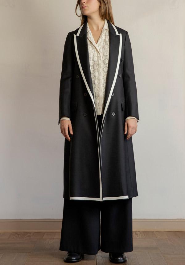 Rose & Lini IBRIGU UNIQUE SILK COAT “920” BLACK Promozione Limitata