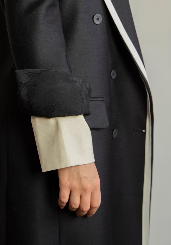 Rose & Lini IBRIGU UNIQUE SILK COAT “920” BLACK Promozione Limitata