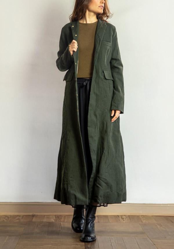 Rose & Lini ALEKSANDR MANAMIS WOOL “COAT 1149” GREEN Affare Del Giorno