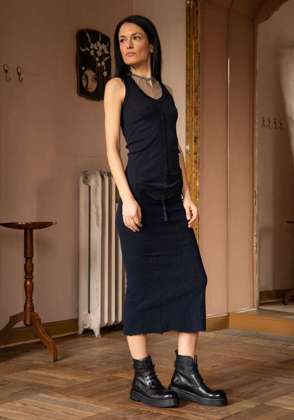 Rose & Lini MARC LE BIHAN “DEBARD 2816” INDIGO TOP Offerta
