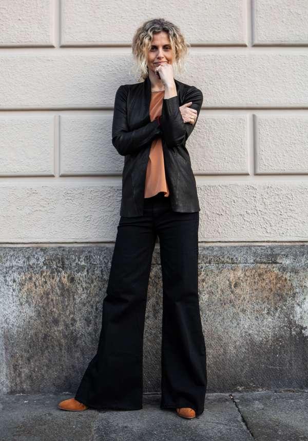 Rose & Lini GIORGIO BRATO BLACK LEATHER JACKET 13070 Outlet