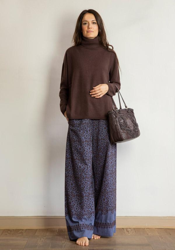 Rose & Lini STEFANO MORTARI CASHMERE “DOLCEVITA 5143” BROWN PULL 2025