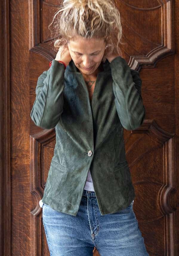 Rose & Lini GIORGIO BRATO NAFTA SUEDE JACKET 9593 Vendita