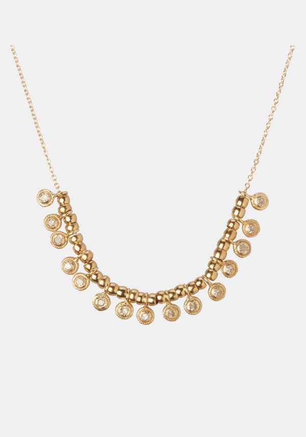 Rose & Lini 5 OCTOBRE “SILOE” GOLD & DIAMONDS NECKLACE Negozi Online