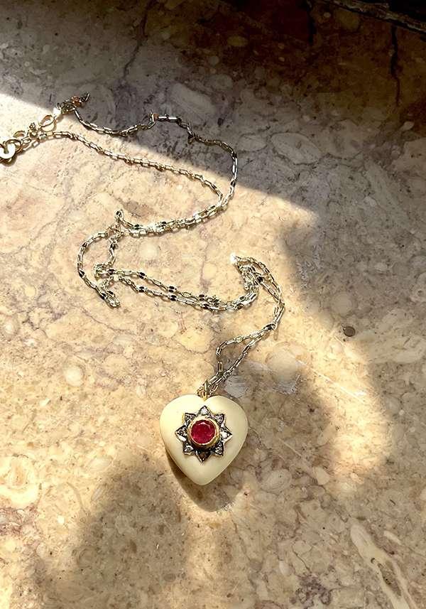 Rose & Lini 5 OCTOBRE “ROSIE” GOLD PENDANT NECKLACE Fino Al -60%