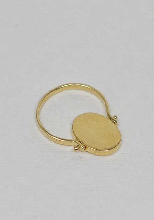 Rose & Lini MAITEA “SAINT TROPEZ” DOUBLE FACE GOLD RING Economico