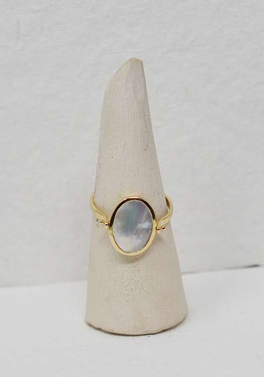 Rose & Lini MAITEA “SAINT TROPEZ” DOUBLE FACE GOLD RING Economico