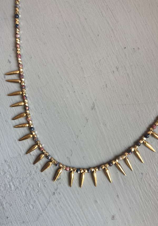 Rose & Lini 5 OCTOBRE “HAWK” JASPER NECKLACE Hotsell