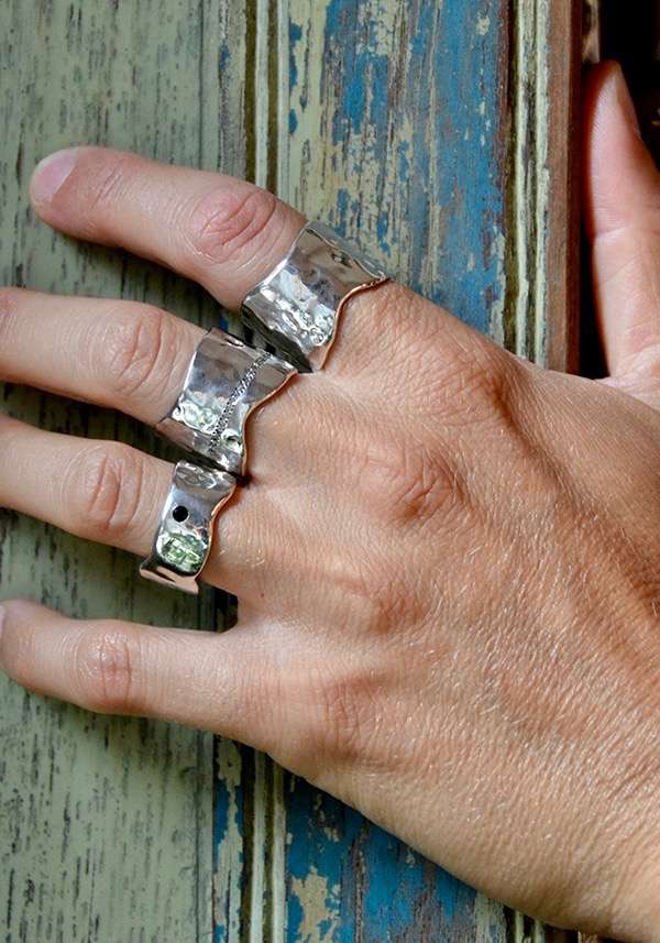 Rose & Lini ROSAMARIA SILVER “CAO” RING Saldi Di Fabbrica
