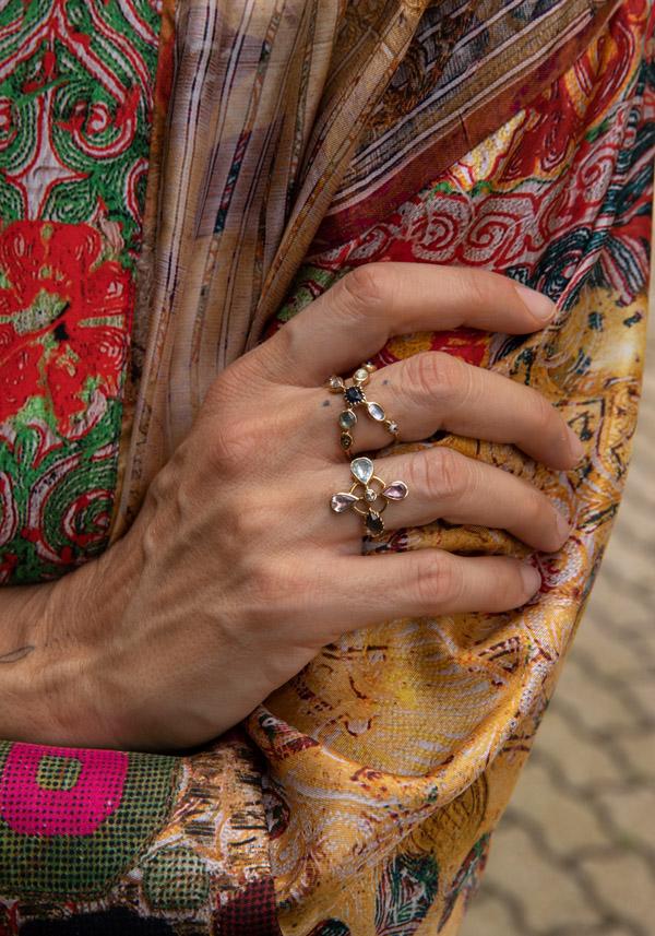 Rose & Lini DORETTE “BAGUE CROISÉE” GOLD RING Enormi sconti