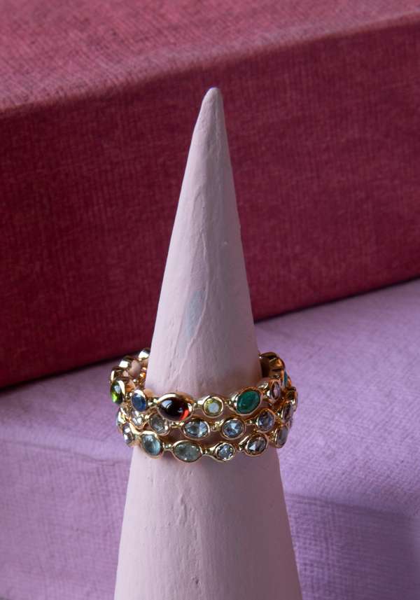 Rose & Lini DORETTE “BAGUE SANS FIN” GOLD RING Italy