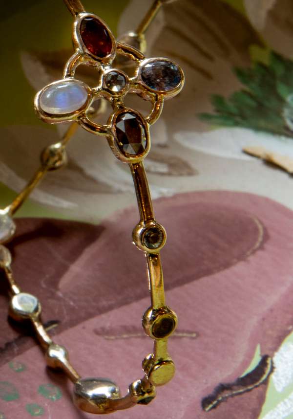 Rose & Lini DORETTE GOLD STUDDED “JARDINAGE BRACELET” #1 Italia