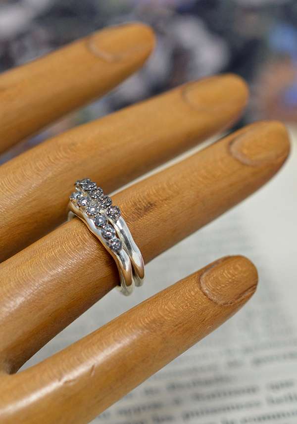 Rose & Lini ROSAMARIA COGNAC DIAMONDS “POPPY” RING Nuova