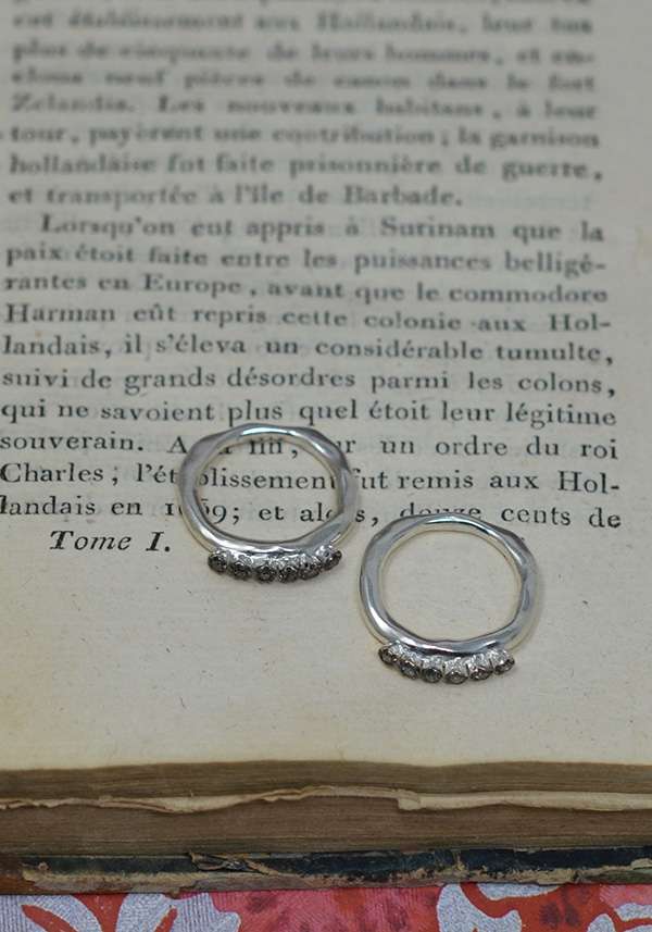 Rose & Lini ROSAMARIA COGNAC DIAMONDS “POPPY” RING Nuova