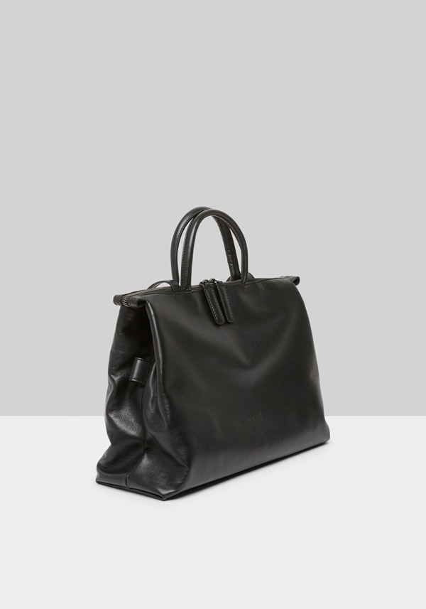 Rose & Lini MARSÈLL “4 DRITTA” BLACK LEATHER BAG Offerta migliore