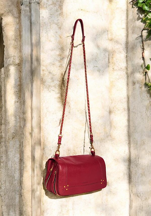 Rose & Lini JÉRÔME DREYFUSS “BOBI” RUBY LEATHER BAG Grandi sconti