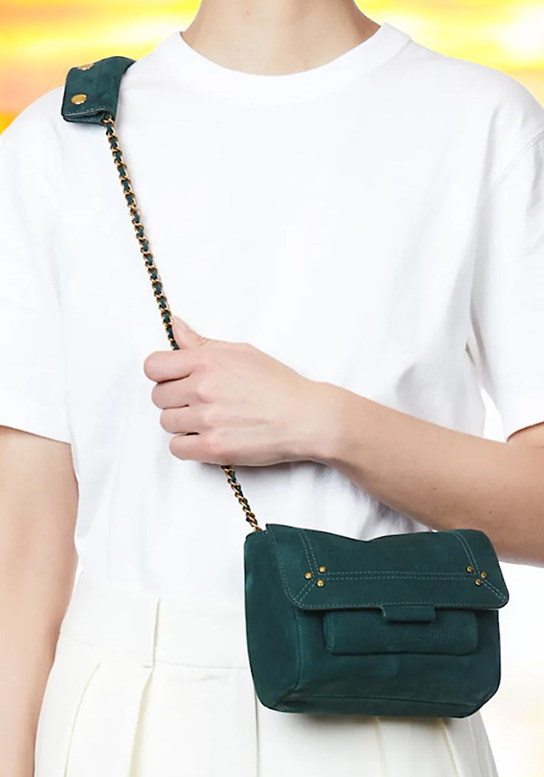 Rose & Lini JÉRÔME DREYFUSS “LULU S” IMPRIMÈ CROCO CANARD BAG Offerte stagionali