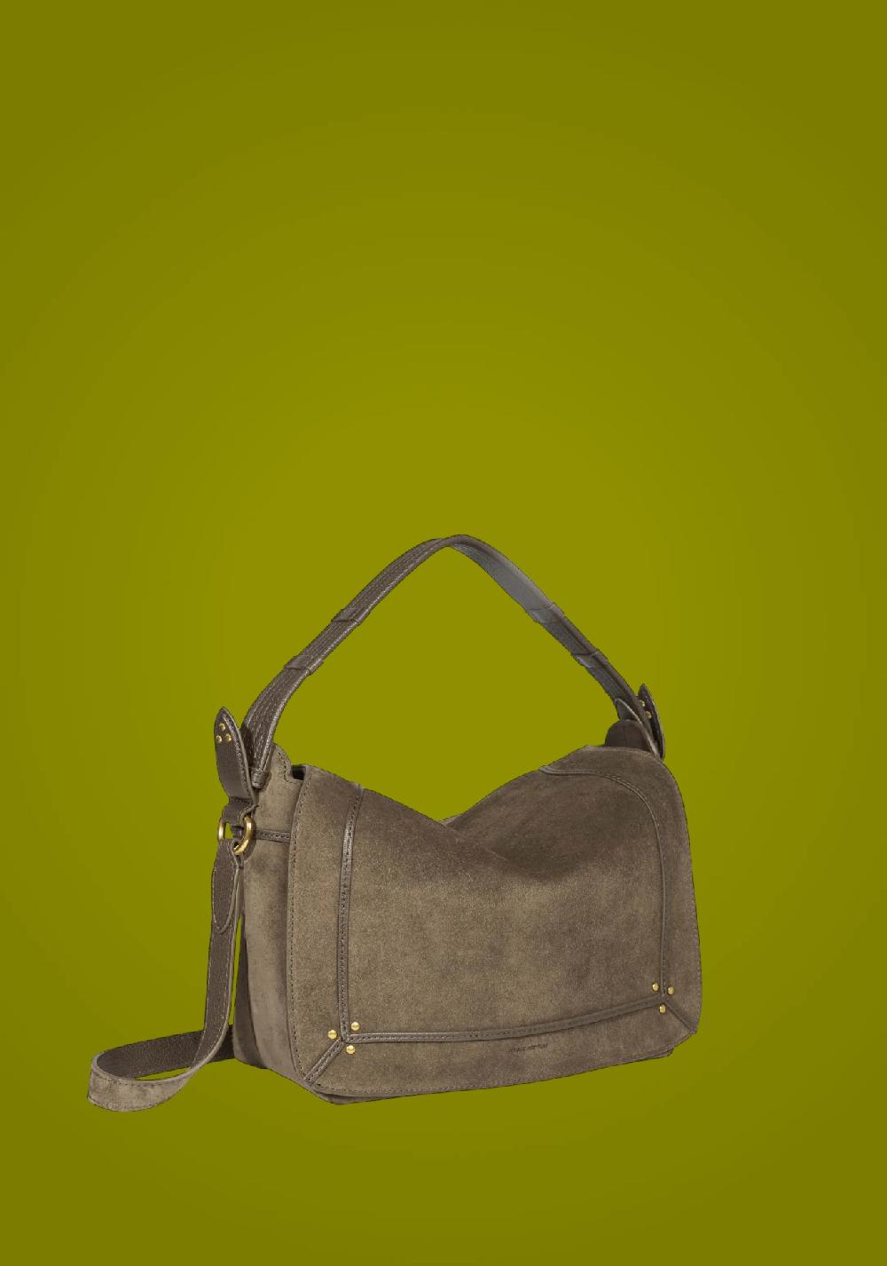 Rose & Lini JÉRÔME DREYFUSS “PEPITO M” SAVANE SUEDE LEATHER BAG Enormi risparmi