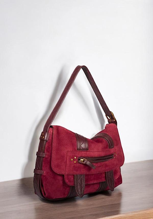 Rose & Lini JÉRÔME DREYFUSS “JOE S” BURGUNDY SHOULDER BAG ACQUISTA ORA