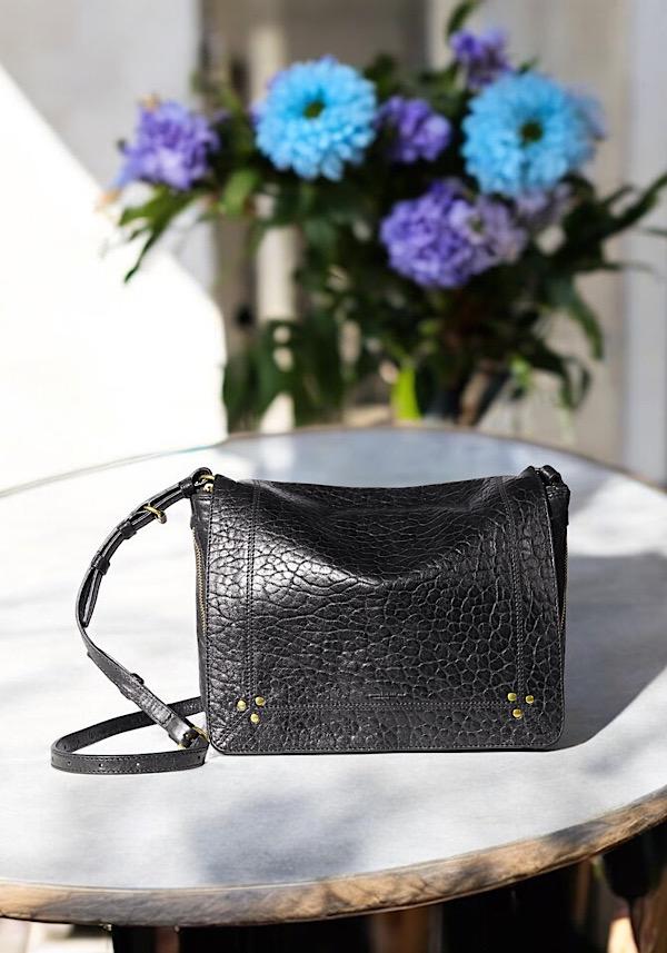 Rose & Lini JÉRÔME DREYFUSS “IGOR” BUBBLE BLACK LEATHER BAG Latest stili