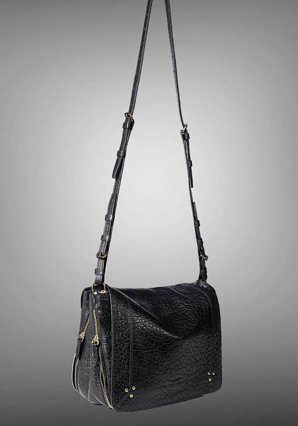 Rose & Lini JÉRÔME DREYFUSS “IGOR” BUBBLE BLACK LEATHER BAG Latest stili