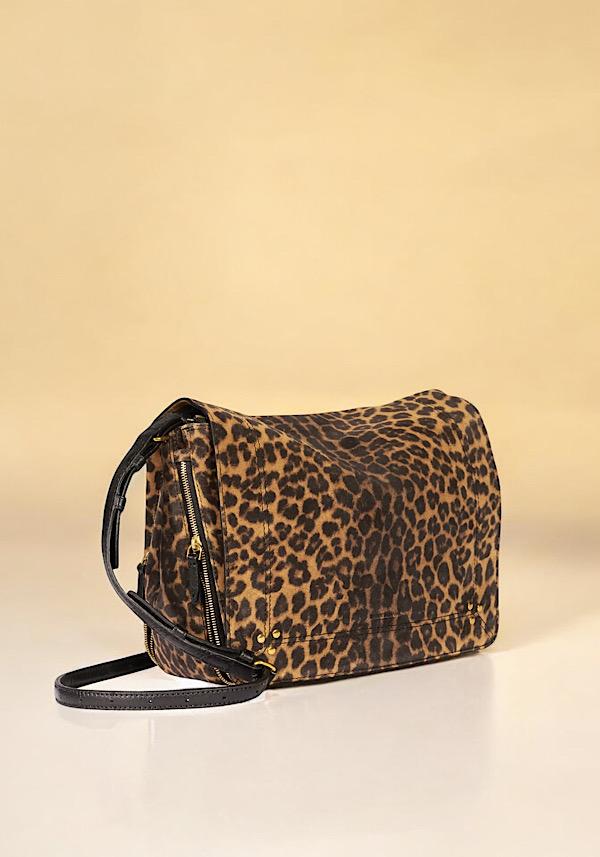 Rose & Lini JÉRÔME DREYFUSS “IGOR” LEOPARD SUEDE LEATHER BAG Ultimi due giorni