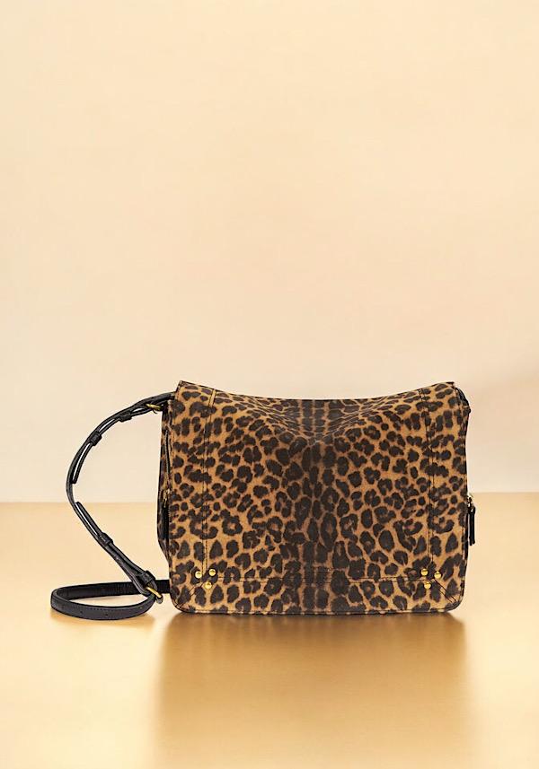 Rose & Lini JÉRÔME DREYFUSS “IGOR” LEOPARD SUEDE LEATHER BAG Ultimi due giorni
