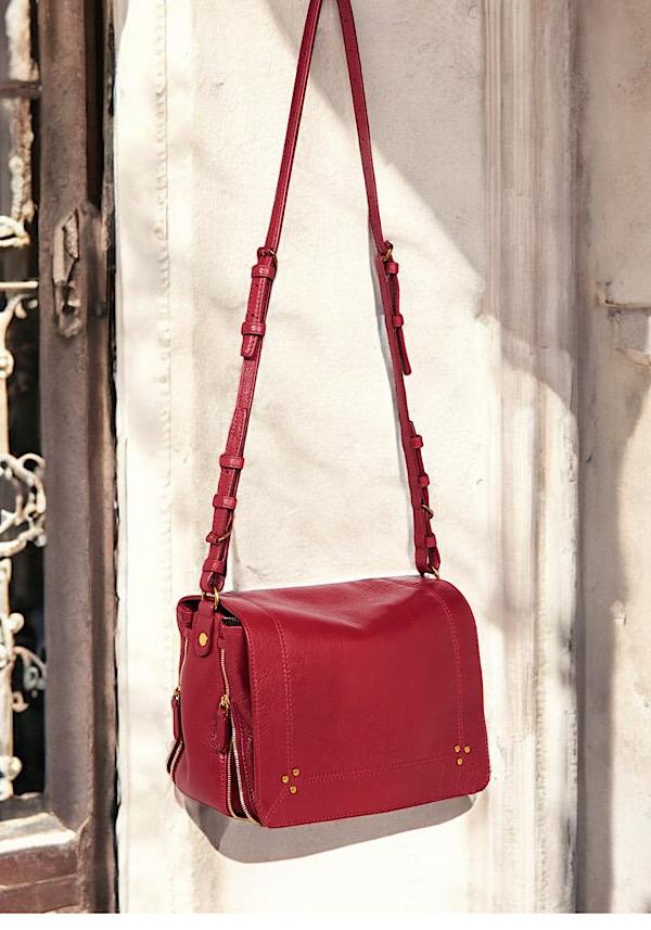 Rose & Lini JÉRÔME DREYFUSS “IGOR” RUBY LEATHER BAG Ultimo giorno