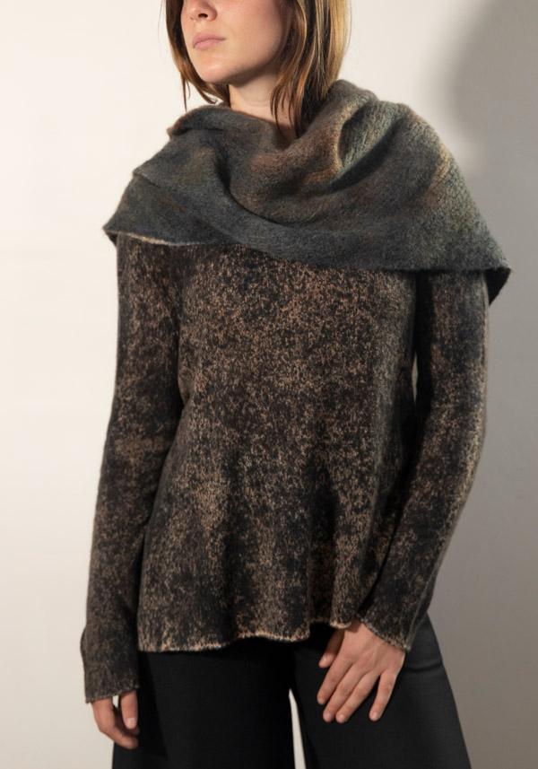 Rose & Lini FISSORE CASHMERE “MARIANNE” MULTICOLOR SCARF Nuovo