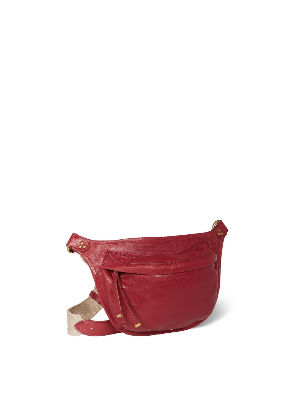 Rose & Lini JÉRÔME DREYFUSS “STAN BANANE” RUBY LEATHER BAG Promozione