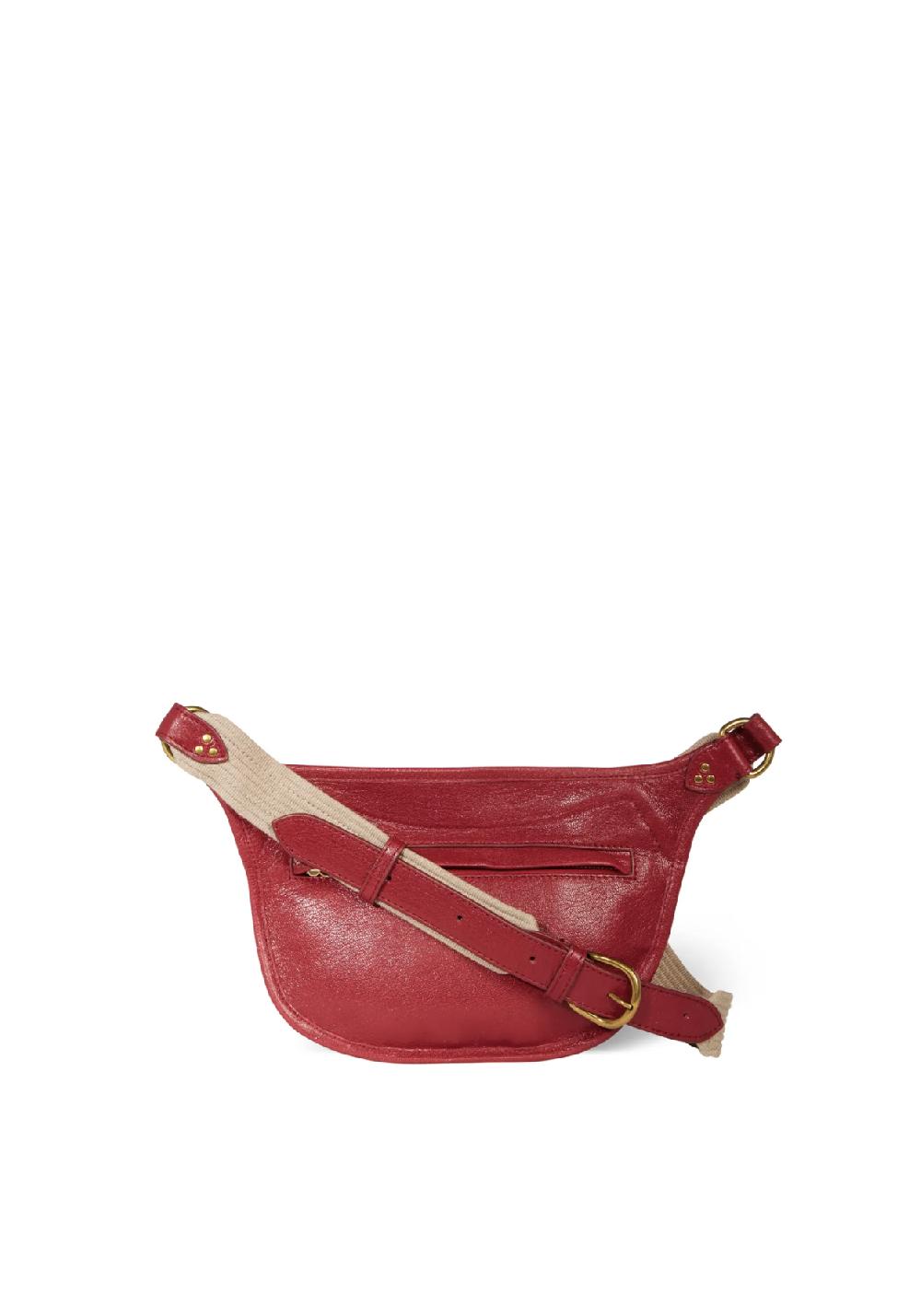 Rose & Lini JÉRÔME DREYFUSS “STAN BANANE” RUBY LEATHER BAG Promozione