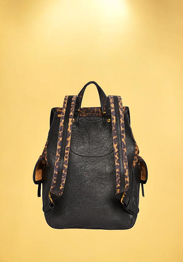 Rose & Lini JÉRÔME DREYFUSS “STAN” LEOPARD SUEDE LEATHER BACKPACK Pezzi Unici