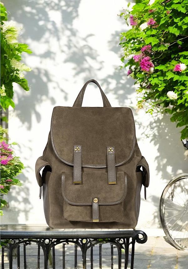 Rose & Lini JÉRÔME DREYFUSS “STAN” SAVANE SUEDE LEATHER BACKPACK Soddisfazione Garantita