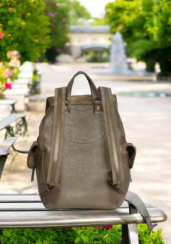 Rose & Lini JÉRÔME DREYFUSS “STAN” SAVANE SUEDE LEATHER BACKPACK Soddisfazione Garantita