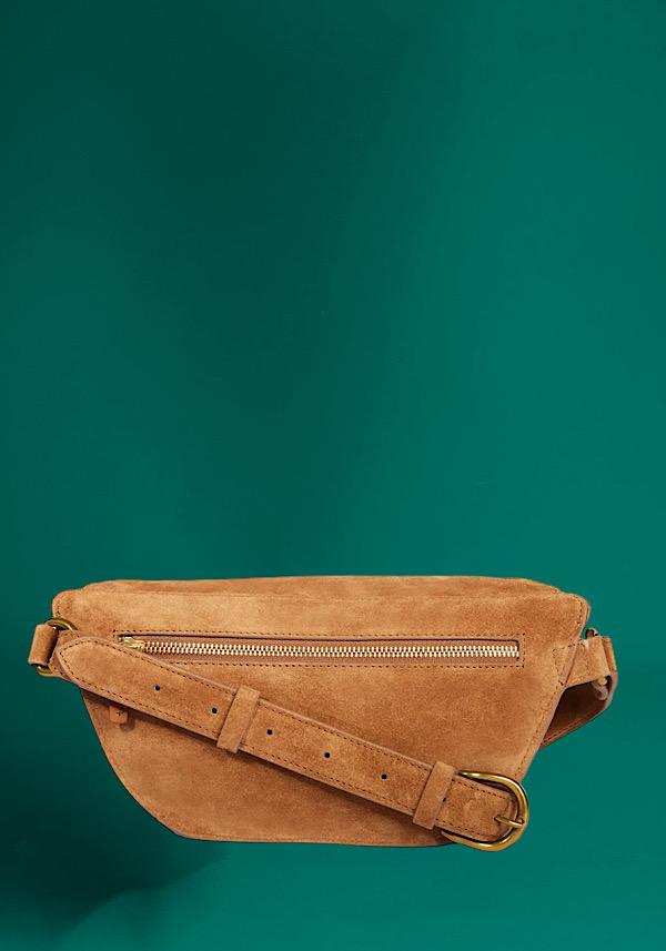 Rose & Lini JÉRÔME DREYFUSS “LINO BANANE” GAUCHO TABAC BELT BAG Qualità Garantita