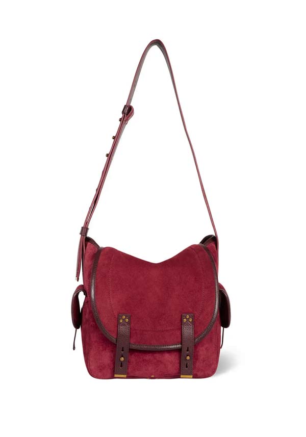 Rose & Lini JÉRÔME DREYFUSS “STAN L” BURGUNDY SHOULDER BAG Negozi Online