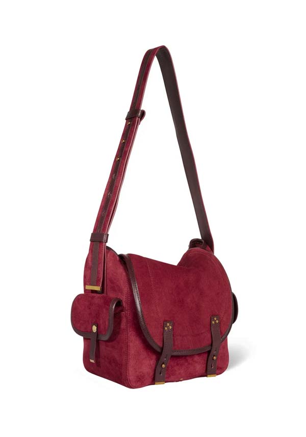 Rose & Lini JÉRÔME DREYFUSS “STAN L” BURGUNDY SHOULDER BAG Negozi Online