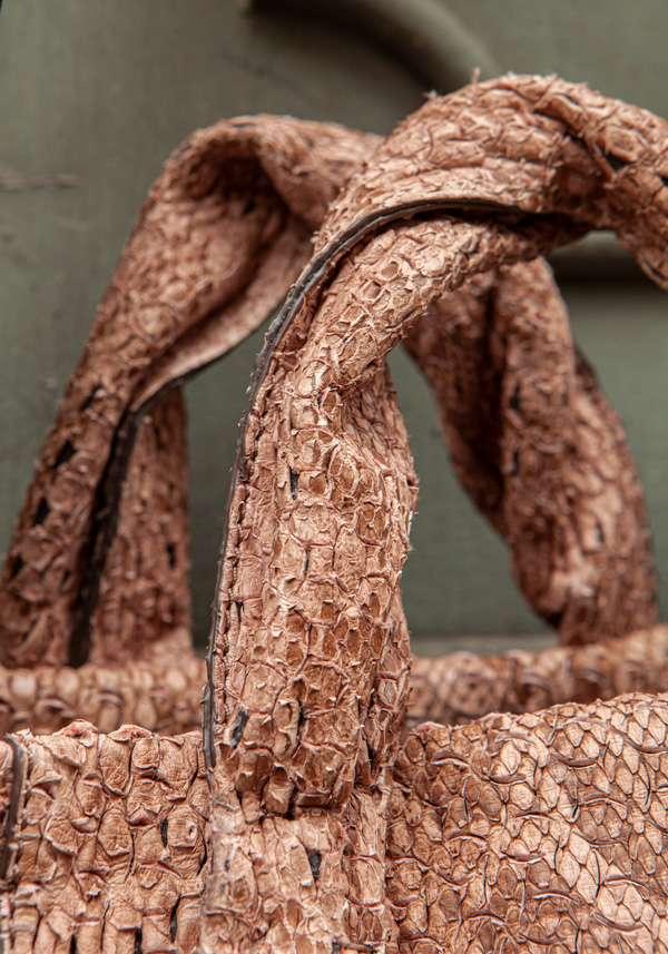 Rose & Lini SIMONA TAGLIAFERRI NUDE PYTHON SOFT BAG Affare Del Giorno