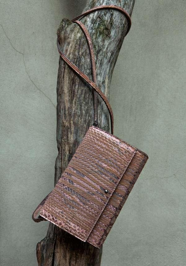 Rose & Lini SIMONA TAGLIAFERRI NUDE PYTHON POCHETTE BAG Convenienza
