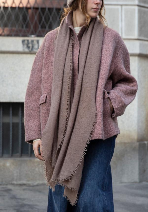 Rose & Lini MIRROR IN THE SKY CASHMERE “OPEN KNITTED” EPIDERMIS SCARF Fino al 50% di sconto