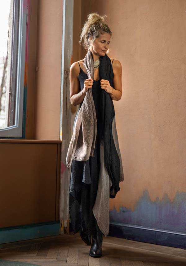 Rose & Lini MARC LE BIHAN BLACK & GREY “SCARF 0905” Discount Store per i nuovi prodotti