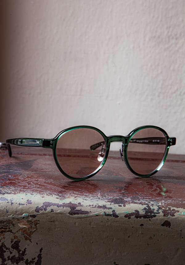Rose & Lini DELIRIOUS “PHANTOS” #2 GREEN SUNGLASSES Nuovo