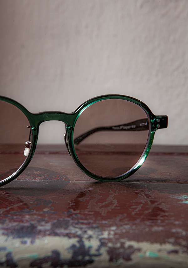 Rose & Lini DELIRIOUS “PHANTOS” #2 GREEN SUNGLASSES Nuovo